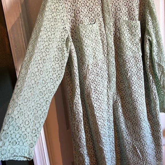 Victoria Beckham X Target Spring Green Long Sleeve Dress - Picture 8 of 9